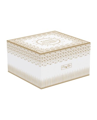 Set 2 cesti pentru espresso si farfurii, 80 ml, Festive - SIMONA'S COOKSHOP